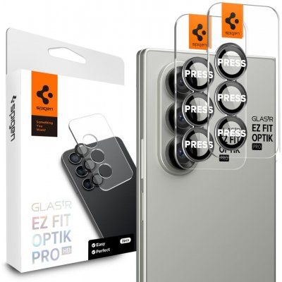 Spigen Glass tR EZ Fit Optik Pro HD 2 Pack Black Samsung Galaxy Z Fold 7 AGL09581 – Zboží Živě