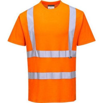 Portwest Reflexní tričko s krátkým rukávem Comfort plus Hi-Vis oranžové 96271 – Zboží Mobilmania