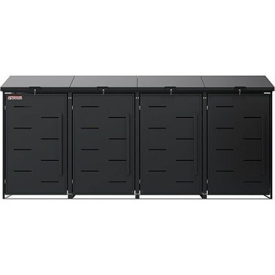 Scorpion elektro s.r.o. Přístřešek na 4 popelnice D11GG4Z antracit - N – Zboží Mobilmania