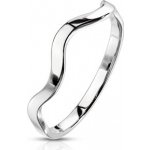 Šperky4U Ocelový prsten vlnka - velikost 60 - OPR1758-60 – Zboží Mobilmania