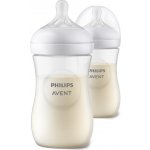 Avent láhve Natural Response průhledná dudlík pro podporu rytmu pití 330 ml 2 ks – Zboží Dáma