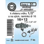 HARTMAN pryžové "O" kroužky k vřetenu vršku 1/2" a na výtok. ramínko, sada č.51 – Sleviste.cz