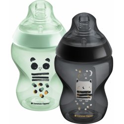 Tommee Tippee láhev s obrázky C2N 2ks me modrá 260ml