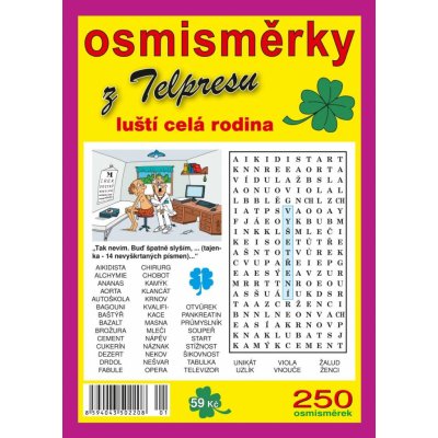 Osmisměrky z Telpresu luští celá rodina 1/2023 - 250 osmisměrek – Hledejceny.cz