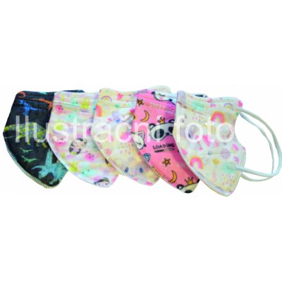 Angel mask respirátor dětský FFP2 NR holka NR 10 ks – Zboží Dáma