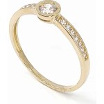 Zlatý zásnubní prsten se zirkonem 292 – Sleviste.cz