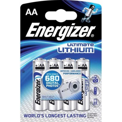 Energizer Ultimate Lithium FR6 4BP AA - Energizer Ultimate Lithium AA 4ks 35035752