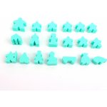 Figurky do Carcassonne Barva: Pastelová modrá – Zboží Mobilmania