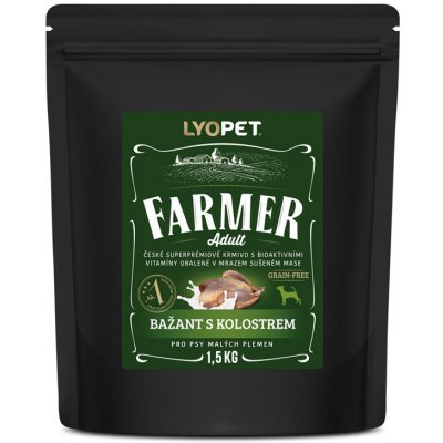 Lyopet Farmer Adult MINI Bažant s kolostrem 1,5 kg – Zboží Mobilmania