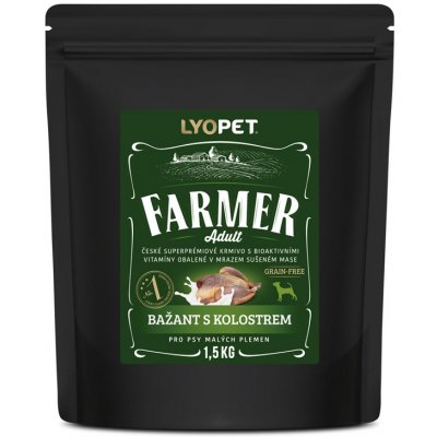 Lyopet Farmer Adult MINI Bažant s kolostrem 1,5 kg