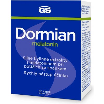 GS Dormian GS Dormian melatonin 30 kapslí – Hledejceny.cz