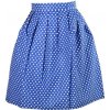 Dámská sukně Zavinovací sukně Merisa s puntíky modrá