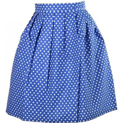 Zavinovací sukně Merisa s puntíky modrá