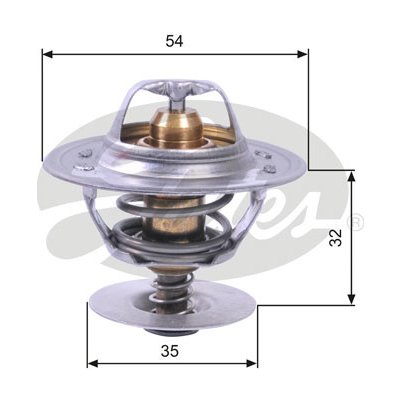 GATES Termostat, chladivo TH11287G1