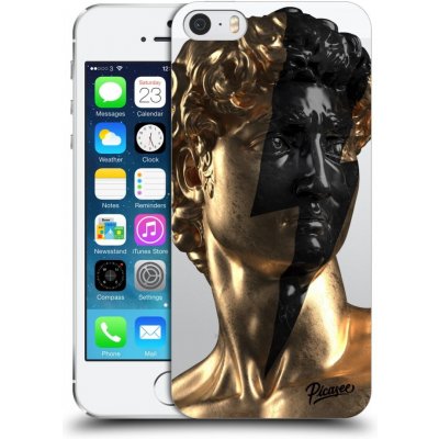 Pouzdro Picasee silikonové Apple iPhone 5/5S/SE - Wildfire - Gold čiré