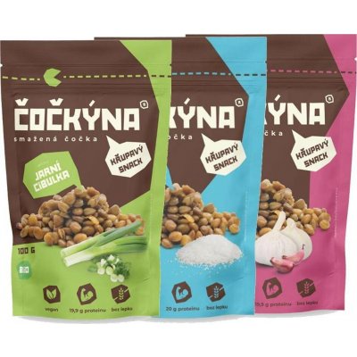 Čočkýna Smažená čočka Mořská sůl česnek 100 g – Zboží Dáma