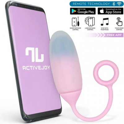 InToYou App Series Vibrating Egg with App Double Layer Silicone Blue-Pink – Zboží Mobilmania