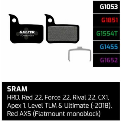 Galfer FD469 pro zelené Sram Red, Force,Level TLM – Zboží Mobilmania