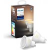 Žárovka Philips Hue White Ambiance 4.3W GU10 set 2ks