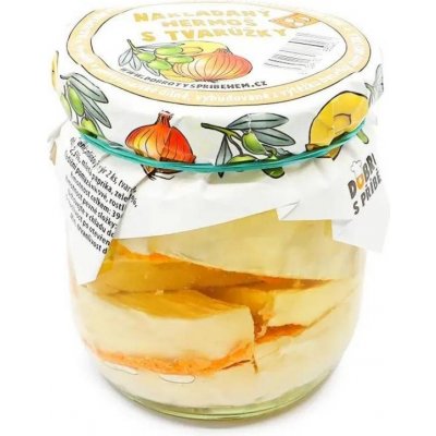 Dobrotyspribehem.cz Nakládaný hermelín s tvarůžky 375 g – Zboží Dáma