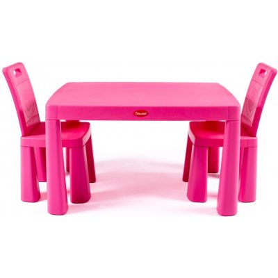 Doloni set Dětský stůl a 2 židle růžová