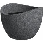 Scheurich Květináč Wave Globe 40 x 30 cm Black Granit – Sleviste.cz