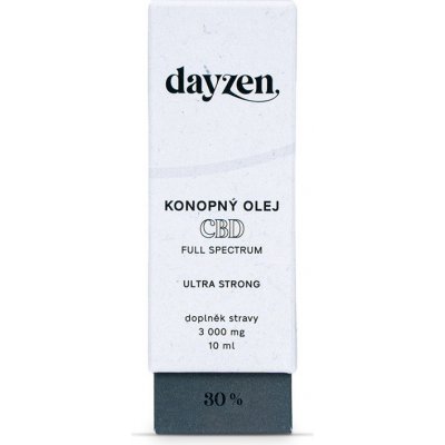 dayzen full spectrum CBD konopný olej 30% 10 ml, ultra strong – Hledejceny.cz