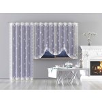 Balkonový set Vločka 220x120+200x250cm - řasící stuha 2,5cm – Hledejceny.cz