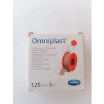 Omniplast textilní náplast cívka 1,25 cm x 5 m 1 ks – Zboží Dáma
