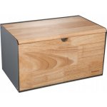 Chlebník jednodílný Klausberg šedý dřevěný – Zboží Mobilmania