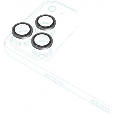 Epico hliníkové ochranné sklo na čočky fotoaparátu pro iPhone 17 Pro/ 17 Pro Max - stříbrná 94112152100001 – Zboží Živě