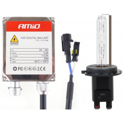 Amio autodoplňky Xenony pro motorku H7 6000°K (ballast + výbojka + držák) - model STANDARD - Amio – Zboží Mobilmania