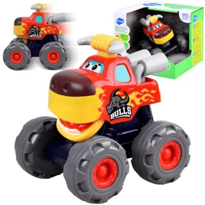 Huile Toys autíčko pro nejmenší na setrvačník Monster Bulls – Zboží Mobilmania