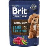 Brit Premium by Nature Adult Dog Fillets in Gravy with Lamb & Green Peas 85 g – Hledejceny.cz
