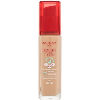 Bourjois Paris Healthy Mix Clean & Vegan Radiant Foundation hydratační a rozjasňující make-up 53W Light Beige 30 ml