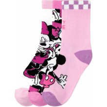 Mickey Dívčí ponožky, 3 páry bílá / růžová