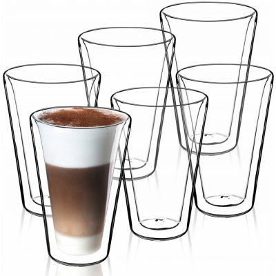 Kadax Duo Latte Sklenice na kávu a čaj 6 x 380 ml – Zbozi.Blesk.cz