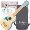 Dětská hudební hračka a nástroj Classic World dřevěná ukulele kytara modrá