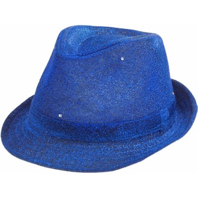 modrý flitrový klobouk – Heureka.cz