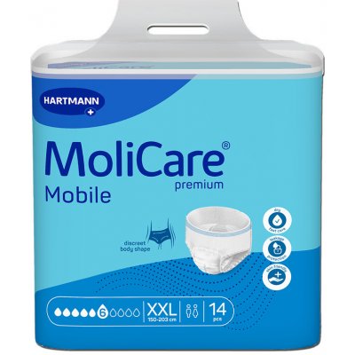 MoliCare Mobile 6 kapek vel. XXL inkontinenční kalhotky 14 ks – Zbozi.Blesk.cz