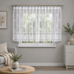 Dekorační žakárová záclona s řasící páskou RAMSES 120 bílá 300x120 cm MyBestHome – Hledejceny.cz