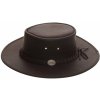 Klobouk Barmah Hats Pánský kožený klobouk Australák hnědý