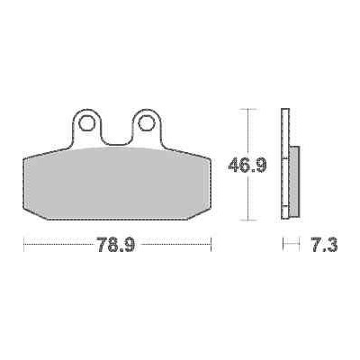 Brzdové destičky Brembo přední HONDA NSR 125 R (99-01) rok 99-01 | Zboží Auto