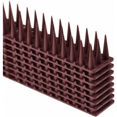 KIK KX3280 Ochranné hroty proti ptákům, 43 cm, 8 ks, hnědé – Sleviste.cz