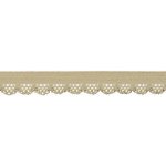 Elastická lemovací krajka, 12mm - říční písek – Zboží Dáma