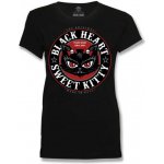 Tričko dámské BLACK HEART KITTY BLACK 13587 – Zbozi.Blesk.cz