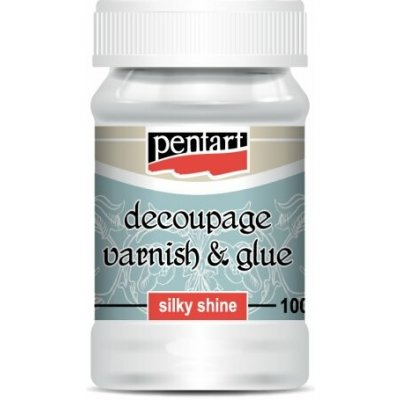 Pentart Lepidlo a lak na decoupage 100 ml HEDVÁBNÝ LESK – Sleviste.cz