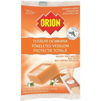 Orion Totální ochrana Svěží mýdlová vůně kuličky proti molům 20 kusů