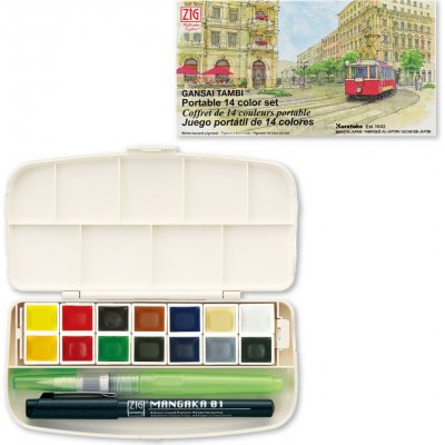 Gansai Tambi Kuretake Cestovní sada 14ks – Sleviste.cz