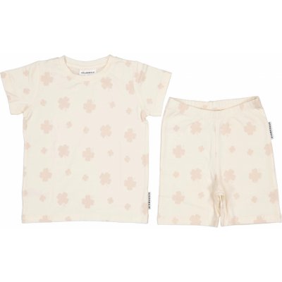Bambusová letní dvoudílná souprava tričko a kraťasy Beige Clover Geggamoja – Zboží Dáma
